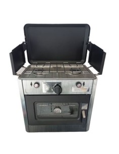 COCINA 2 FUEGOS CON TAPA + HORNO DE GAS MUVIP