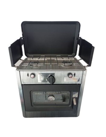 COCINA 2 FUEGOS CON TAPA + HORNO DE GAS MUVIP