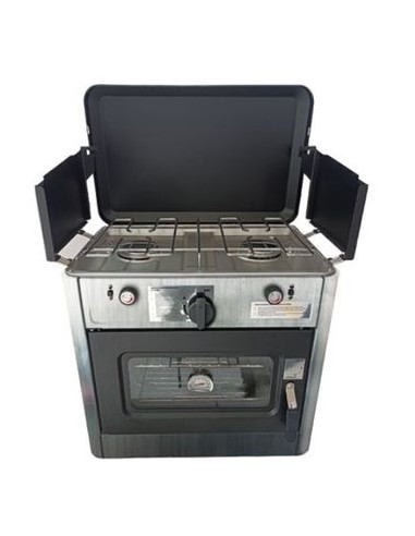 COCINA 2 FUEGOS CON TAPA + HORNO DE GAS MUVIP