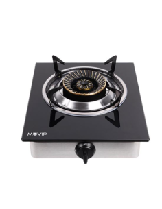 COCINA GAS INOX 3 FUEGOS CRISTAL TEMPLADO MUVIP 2