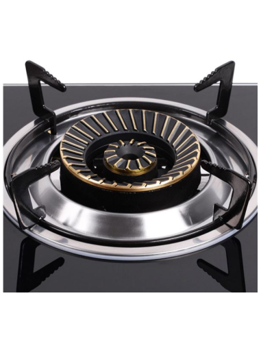COCINA GAS INOX 2 FUEGOS CRISTAL TEMPLADO MUVIP
