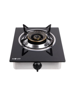 COCINA GAS INOX 1 FUEGO CRISTAL TEMPLADO MUVIP 2