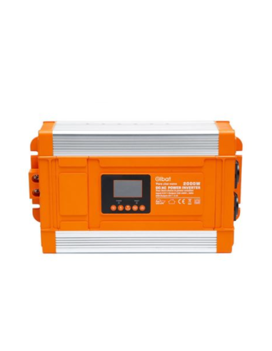 CONVERTIDOR 2000W DE CORRIENTE ONDA PURA CON PANTALLA LCD ELBAT