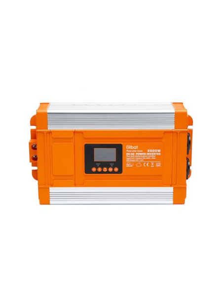 CONVERTIDOR 2000W DE CORRIENTE ONDA PURA CON PANTALLA LCD ELBAT