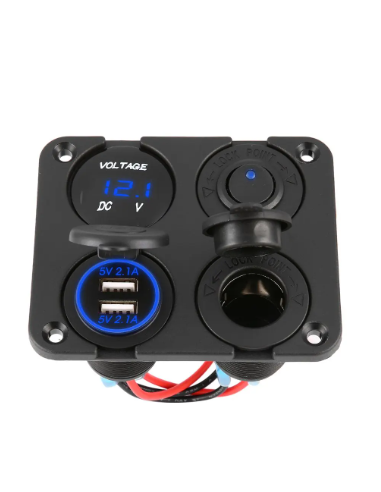 CENTRALITA 4 EN 1+ DOBLE USB 2.1