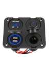 CENTRALITA 4 EN 1+ DOBLE USB 2.1