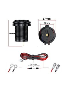 CONEXION MECHERO 12V CONEXION HEMBRA