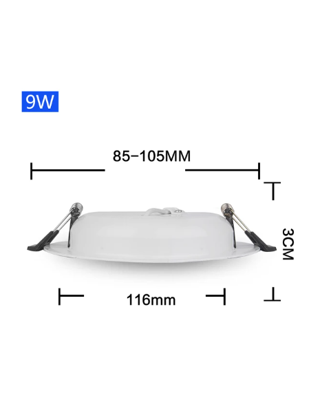 FOCO LED 12V 9W EMPOTRAR