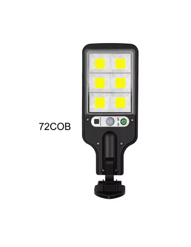 LAMPARA SOLAR 72 COB CON SENSOR