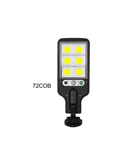 LAMPARA SOLAR 72 COB CON SENSOR