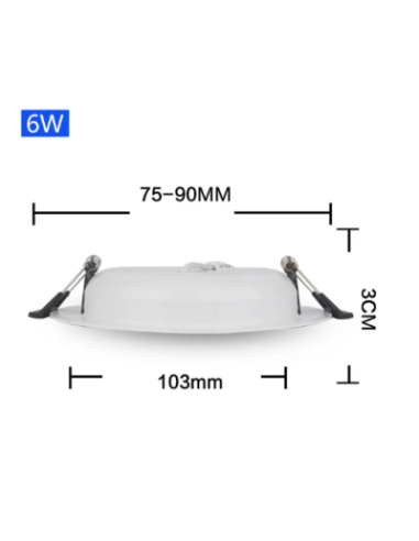 FOCO LED 12V 6W EMPOTRAR