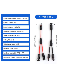 CONECTOR SOLAR EN Y MC4 2