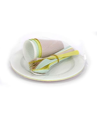 PACK CUBIERTOS PICNIC 20 PIEZAS DEM