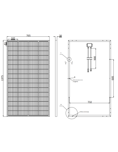 PANEL FOTOVOLTAICO MONO PERC 210WP