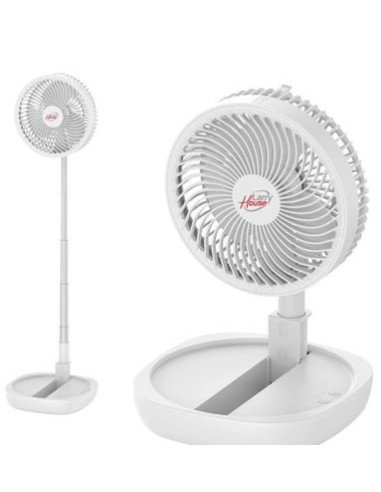 VENTILADOR PORTÁTIL DE BATERÍA PLEGABLE LARRYHOUSE 8"