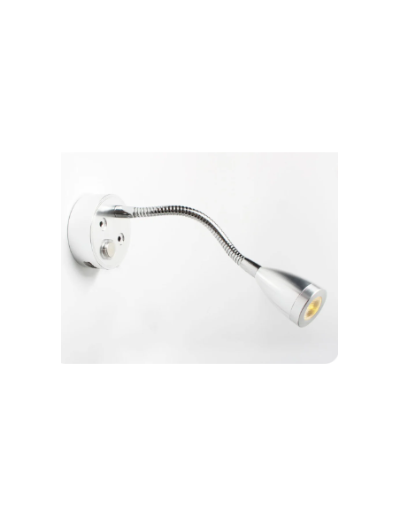 LÁMPARA FLEXO PLATEADO  REGULABLE CON USB