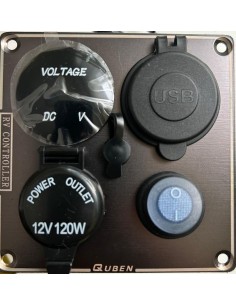 CENTRALITA 4 EN 1 12V CON USB+PD ( TIPO C )