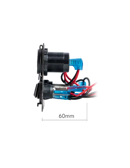 CENTRALITA 4 EN 1 12V CON USB+PD ( TIPO C )