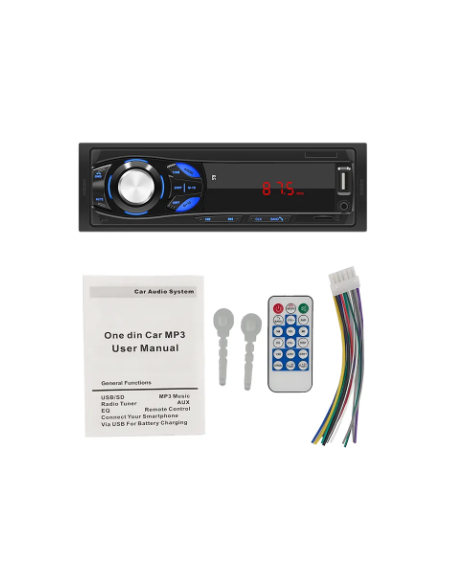 RADIO 1 DIN MP3 PLAYER BLUETOOTH