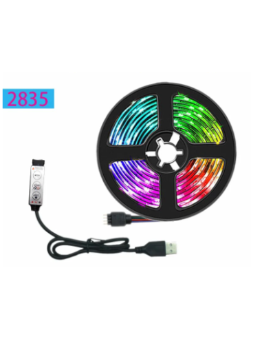 TIRA DE LUZ LED COLOR CON USB