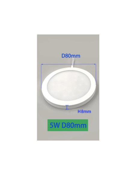 LUZ LED 12V SLIMM CAMPER 5W 8CM
