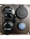 CENTRALITA 12V 4 EN 1 CON DOBLE USB 3.0