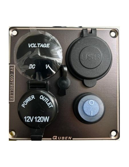 CENTRALITA 12V 4 EN 1 CON DOBLE USB 3.0