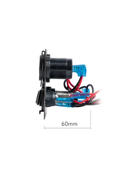 CENTRALITA 12V 4 EN 1 CON DOBLE USB 3.0