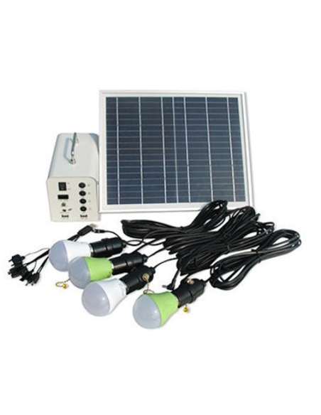 GENERADOR SOLAR PORTATIL DC 12V- ILUMINACIÓN CARGA MOVIL