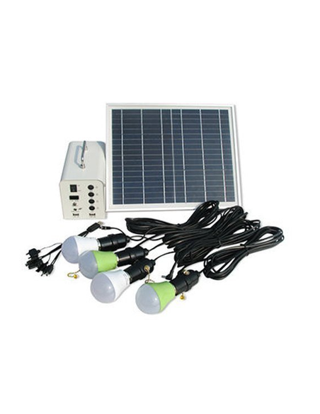 GENERADOR SOLAR PORTATIL DC 12V- ILUMINACIÓN CARGA MOVIL