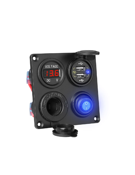 CENTRALITA 4 EN 1+DOBLE USB 3.0