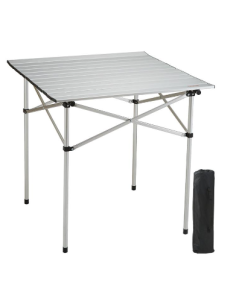 MESA DE CAMPING PLEGABLE ALUMINIO DONNA GARDEN 70X70CM