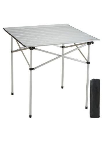 MESA DE CAMPING PLEGABLE ALUMINIO DONNA GARDEN 70X70CM