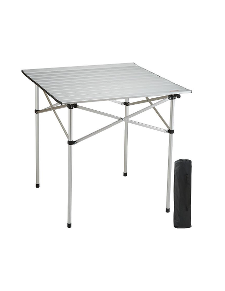 MESA DE CAMPING PLEGABLE ALUMINIO DONNA GARDEN 70X70CM
