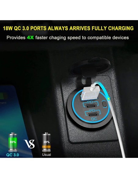 TOMA USB 3.0 + 2TIPO PD