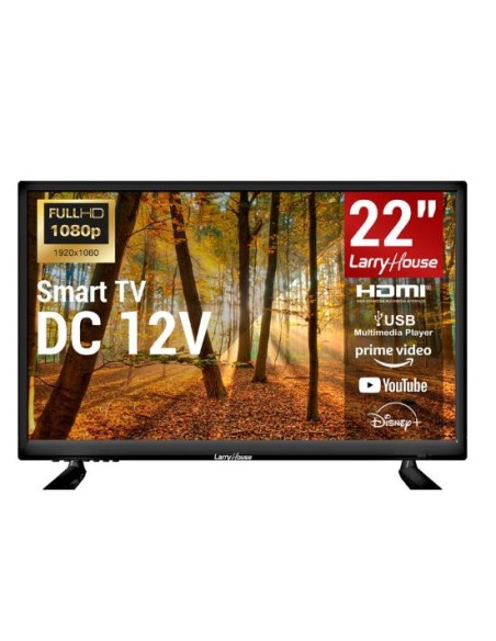 TELEVISOR 22 PULGADAS 12V FULL HD SMART TV LARRYHOUSE