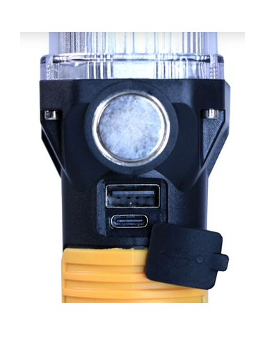 LINTERNA LED RECARGABLE | GANCHO E IMÁN | COB + LED 10W 800LM ELBAT