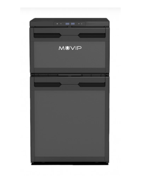 NEVERA FIJA CON COMPRESOR 12V DOBLE ZONA 78 LITROS 80W MUVIP