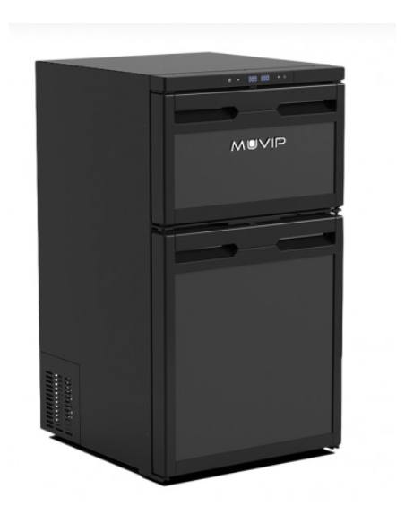 NEVERA FIJA CON COMPRESOR 12V DOBLE ZONA 78 LITROS 80W MUVIP