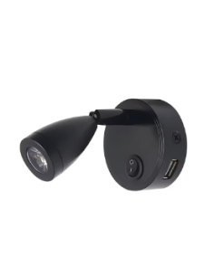 LAMPARA DE LECTURA NEGRA Y USB