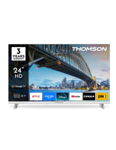 TELEVISOR BLANCO LED HD 24" | WIFI | BLUETOOTH | SMART TV | 12V THOMSON