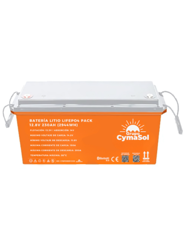 BATERIA DE LITIO LIFEPO 230AH 12.8V 2940WH