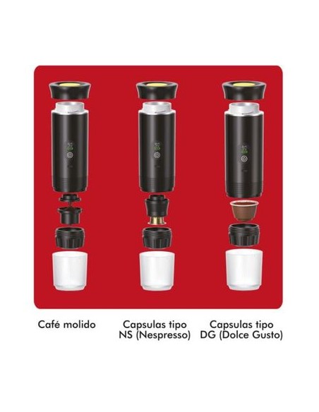 CAFETERA PORTATIL 3 EN 1 XPRESSCUP NEGRA MUVIP