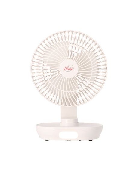 VENTILADOR PORTÁTIL DE BATERÍA OSCILANTE LARRYHOUSE 8"