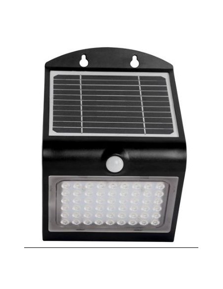 APLIQUE LED SOLAR 4W 500LM DOBLE ILUMINACIÓN NEGRO ELBAT