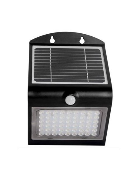 APLIQUE LED SOLAR 4W 500LM DOBLE ILUMINACIÓN NEGRO ELBAT