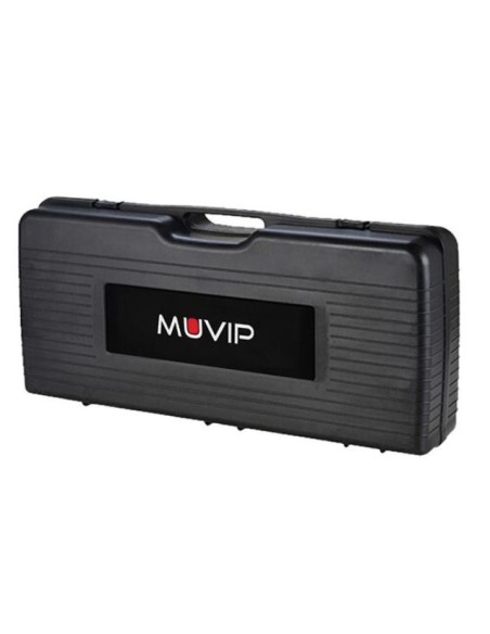 COCINA DE GAS PORTATIL DOBLE BOMBONA ACERO + PLANCHA + MALETIN MUVIP