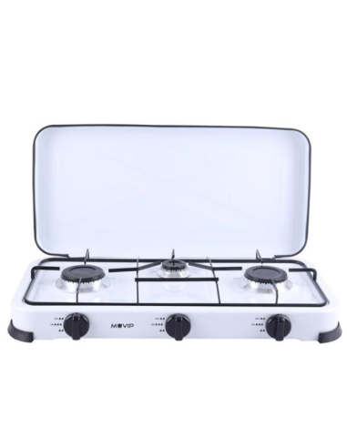 COCINA DE GAS 3 FUEGOS BLANCA MUVIP